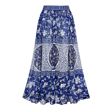 2024 V Neck Ruffle Bikini Swimsuit High Waist Swimwear for Women Halter Cut Out Two Piece Bathing Suits Print Summer Female