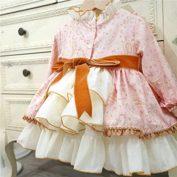 Spanish Children's Costume Girls Spring Lolita Dress Rabbit Dress Baby Children's Day Princess Birthday Dress Eid Dress