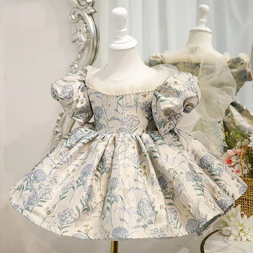 Baby Spanish Lolita Princess Ball Gown Beading Design Birthday Party Christening Clothes Easter Eid Dresses for Girls 2023 Kids