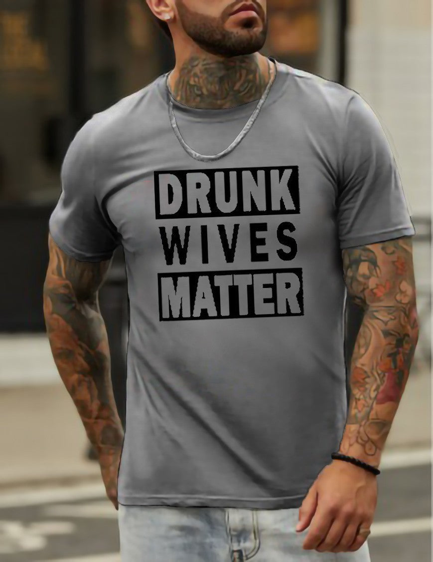 Drunk Wives Matter Men's T-shirt - Outlets Forever