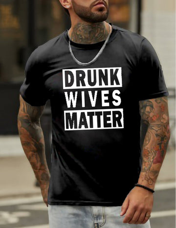 Drunk Wives Matter Men's T-shirt - Outlets Forever