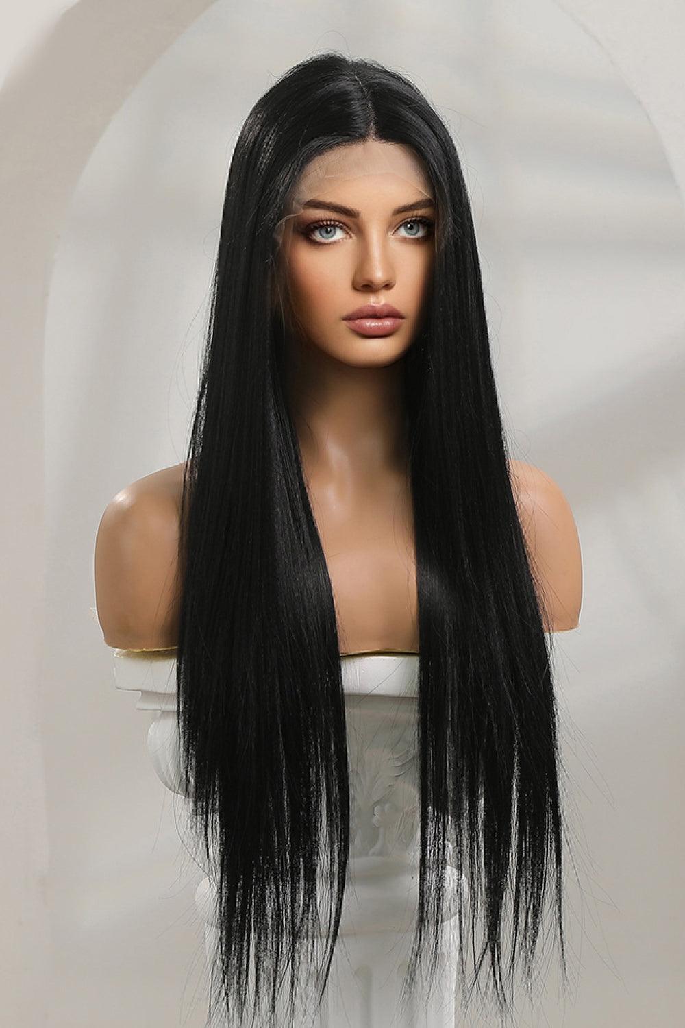 13*2" Long Lace Front Straight Synthetic Wigs 26" Long 150% Density - CADEAUME
