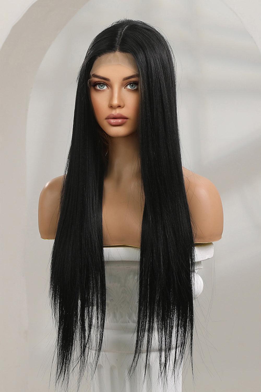 13*2" Long Lace Front Straight Synthetic Wigs 26" Long 150% Density - CADEAUME