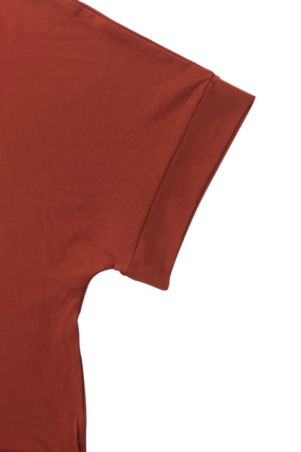 Plus Size V-Neck Slit Tee and Pants Set - Outlets Forever