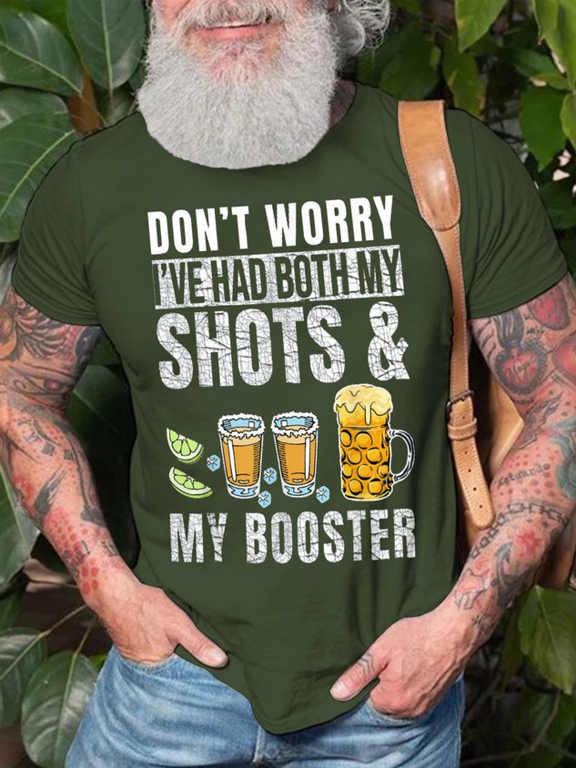 Don't Worry I've Had Both My Shots and Booster Funny Vaccine T-Shirt - Outlets Forever