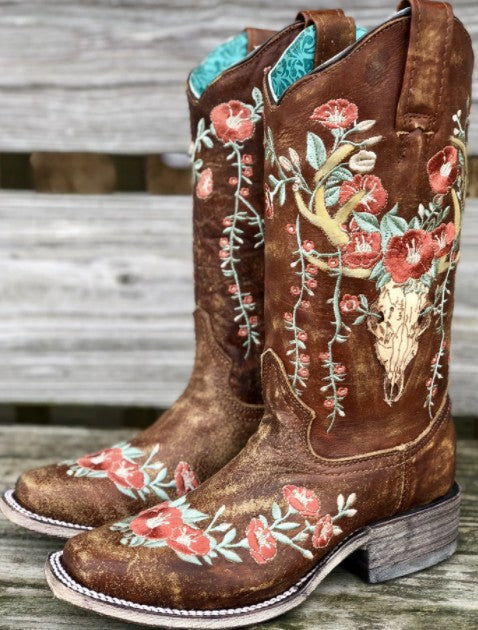 Women's embroidered rider boots - Outlets Forever