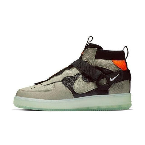 NIKE AIR FORCE 1 UTILITY MID AF1 New Arrival Men Skateboarding Shoes Black Green Anti-Slippery Comfortable Sneakers#AQ9758-300