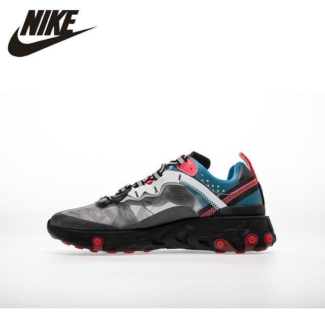 NIKE REACT ELEMENT 87 Man Man Running Shoes Breathable Anti-slip Sneakers# Aq1090 - CADEAUME