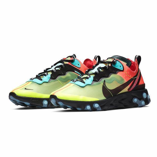 NIKE REACT ELEMENT 87 Man Man Running Shoes Breathable Anti-slip Sneakers# Aq1090 - CADEAUME