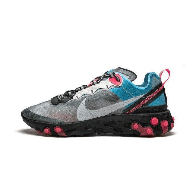 NIKE React Element 87 Shoes Men Sports Running Shoes Breathable Training Outdoor Sneakers New Arrival #AQ1090-100 - CADEAUME