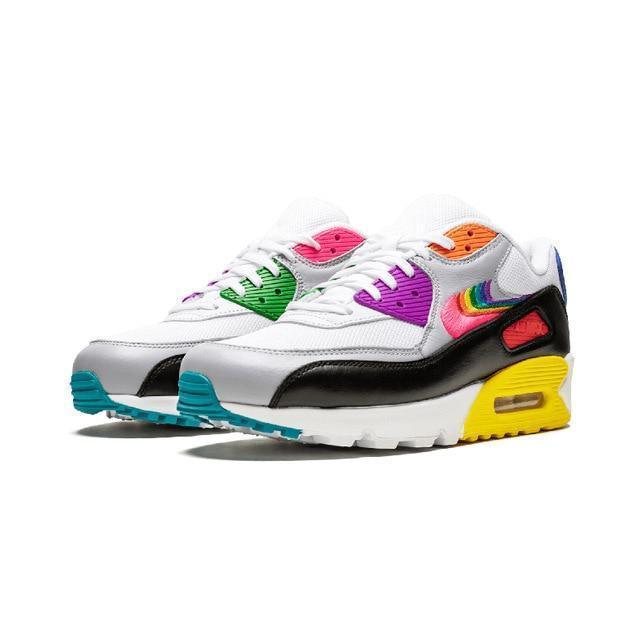 Nike Air Max 90 BETRUE "Be True" Woman Running Shoes Breathable Anti-slip Sports Sneakers New Arrival #CJ5482-100 - CADEAUME