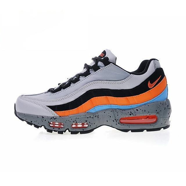 Original Authentic NIKE Air Max 95 Premium Men's Running Shoes Outdoor Sneakers Lightweight Shock Absorption 538416 015 - CADEAUME