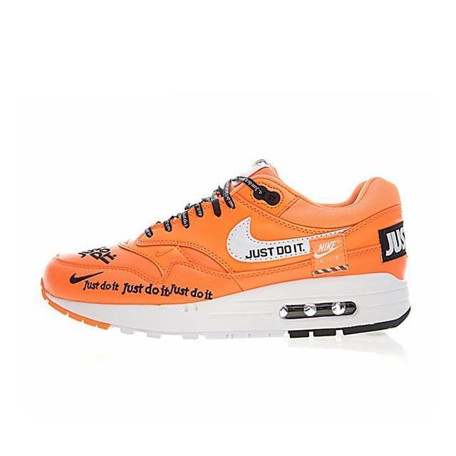 Original New Arrival Authentic Nike Air Max 1 Just Do It Men's Running Shoes Sport Outdoor Sneakers Good Quality 917691-100 - Cadeau Me