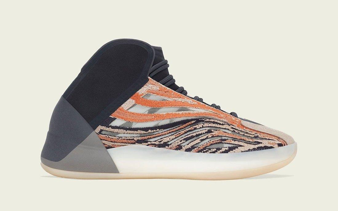 Adidas Yeezy Quantum “Flash Orange” Men's Running Shoes - CADEAUME