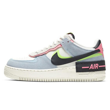 Air Force1 White Green Pixel Macaron Air Force One Sports Casual Shoes