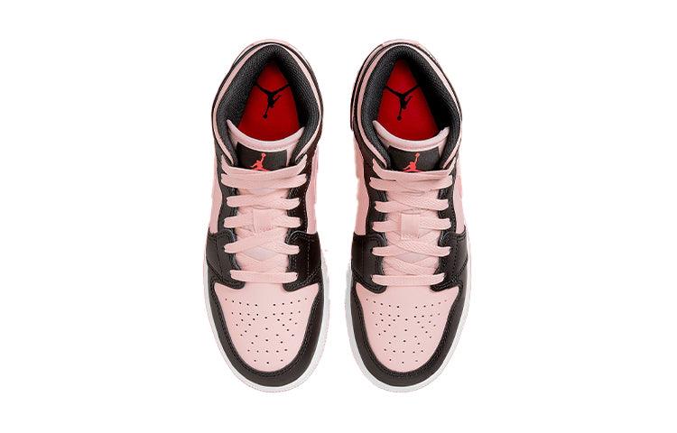 Air Jordan 1 Mid GS 'Black Pink Crimson' 554725-604 - CADEAUME