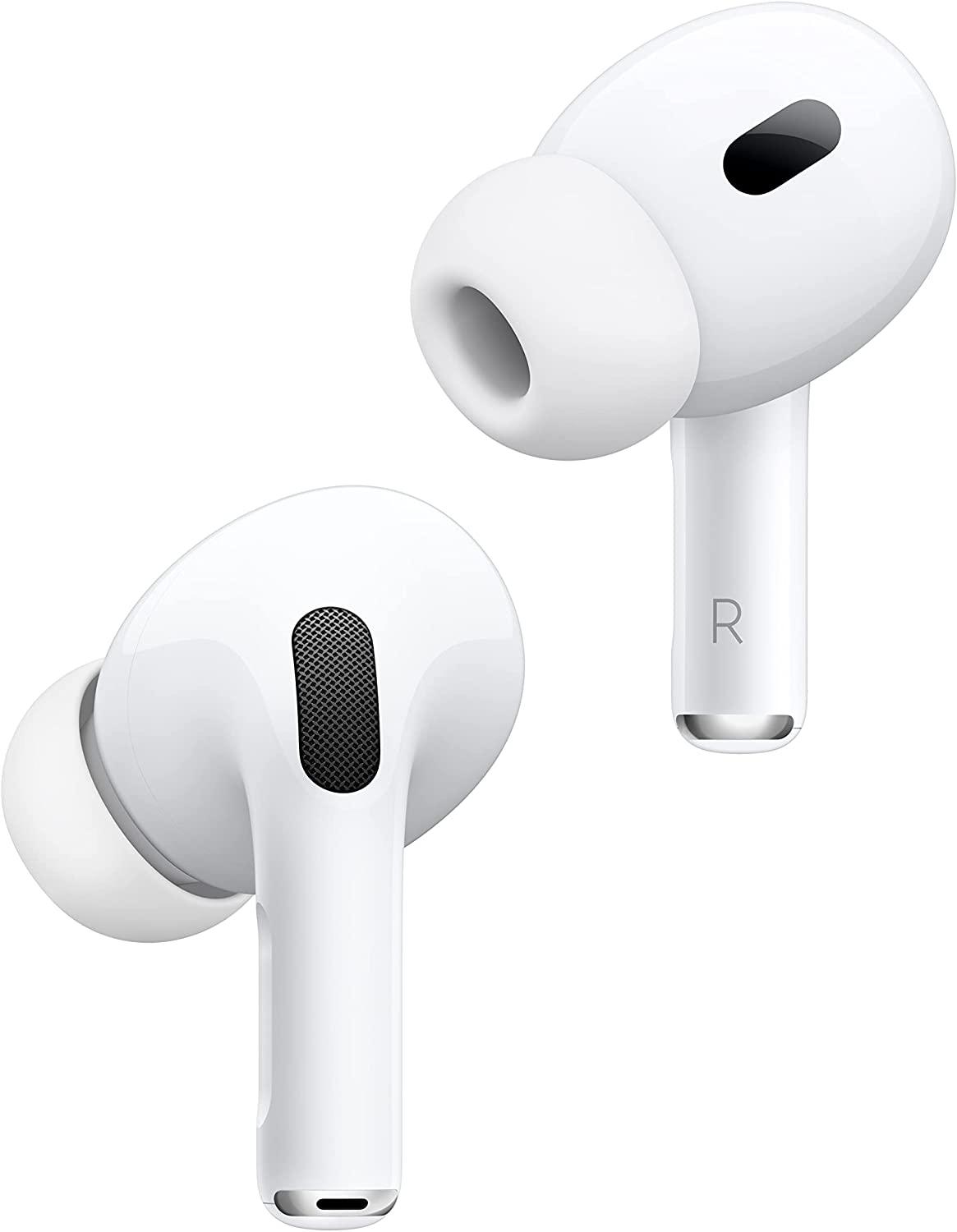 Apple AirPods Pro 2nd Generation Wireless Earbuds with MagSafe Charging Case (Renewed) - CADEAUME