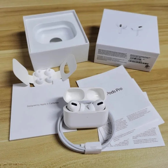 Apple AirPods Pro Bluetooth headphones with Wireless Charging Case (Renewed) - CADEAUME