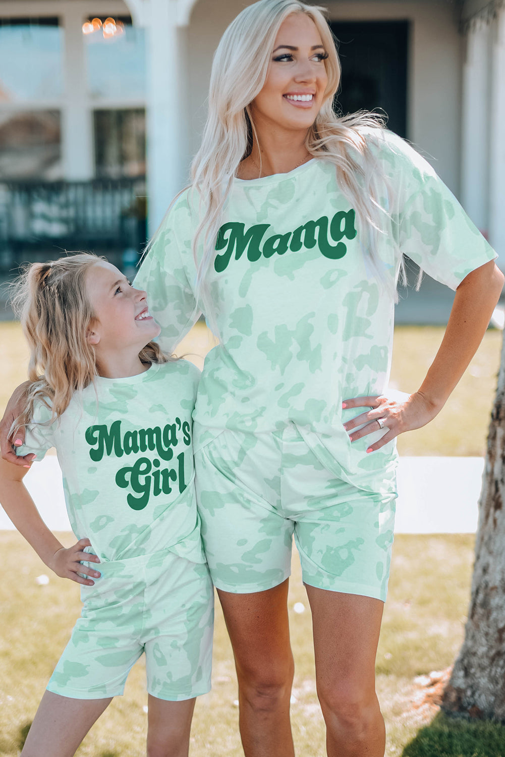 Women Printed Letter Graphic Lounge Set - Outlets Forever