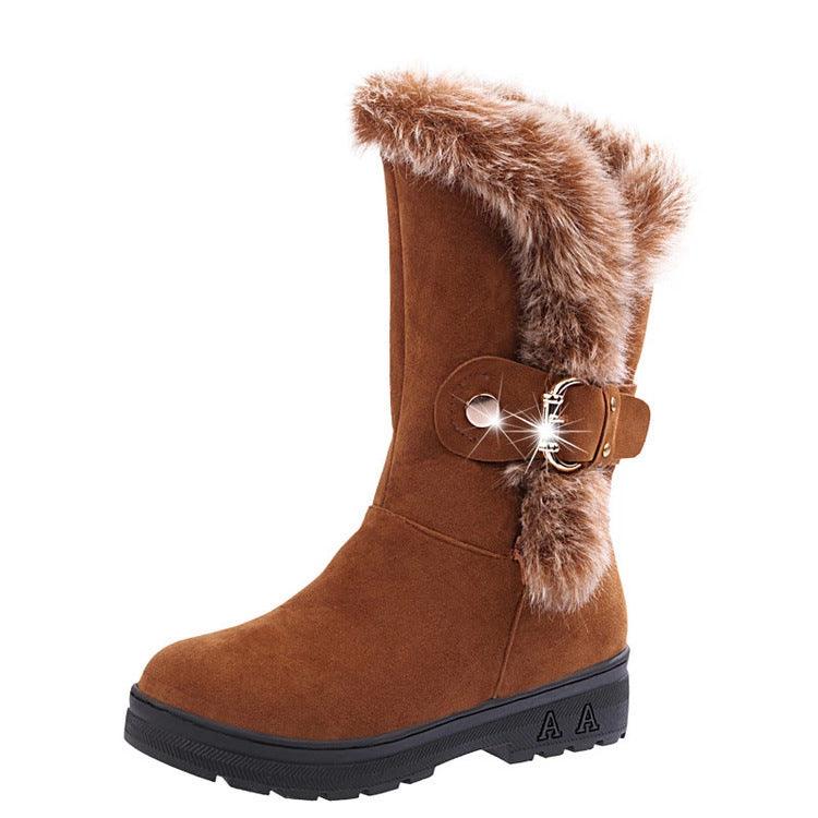 Casual Warm Winter Snow Boots Women - CADEAUME