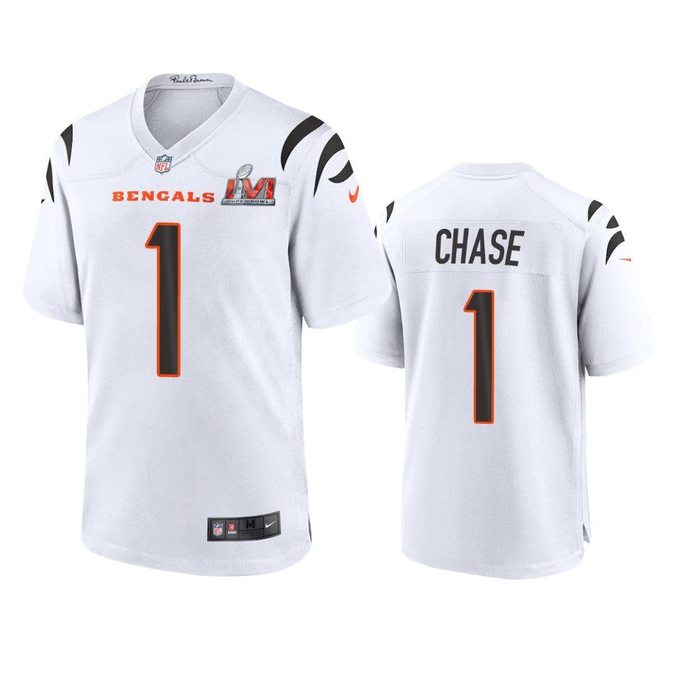 Cincinnati Bengals Ja’Marr Chase White Super Bowl LVI Jersey - CADEAUME