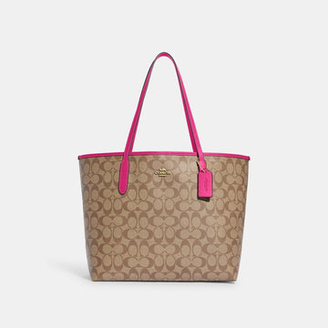 Coach Outlet City Tote In Signature Canvas - CADEAUME