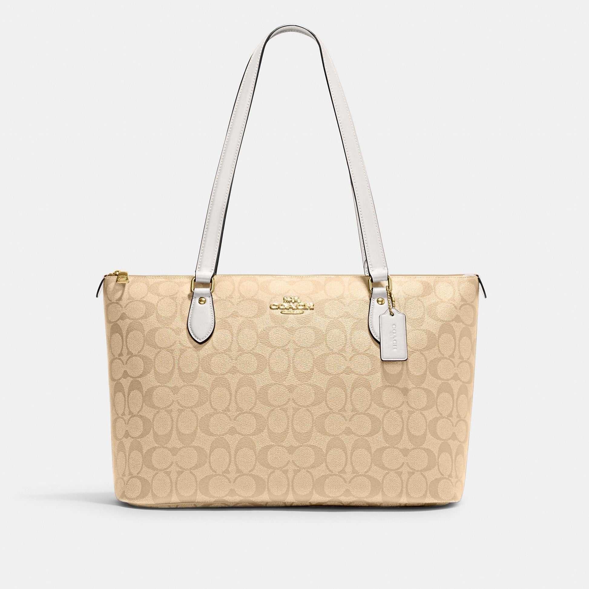 Coach Outlet Gallery Tote In Signature Canvas - CADEAUME