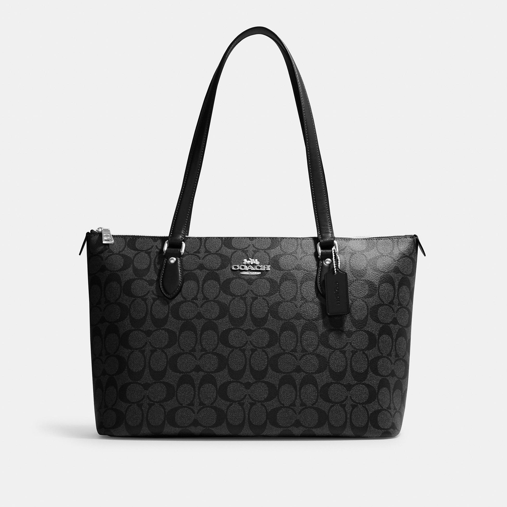 Coach Outlet Gallery Tote In Signature Canvas - CADEAUME