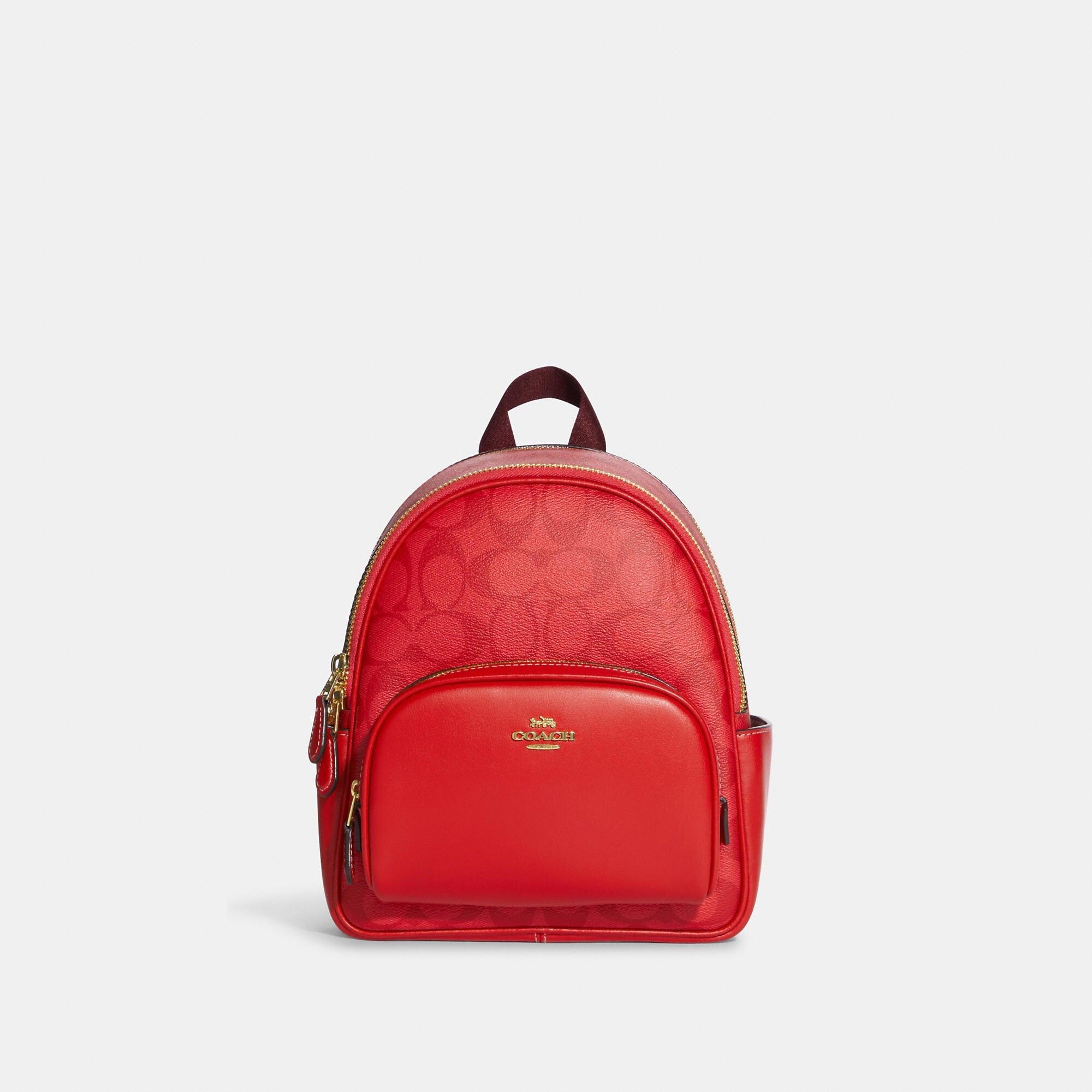 Coach Outlet Mini Court Backpack In Signature Canvas - CADEAUME