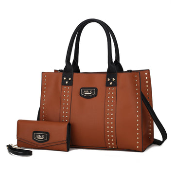 Davina Vegan Leather Women’s Tote Bag with wallet