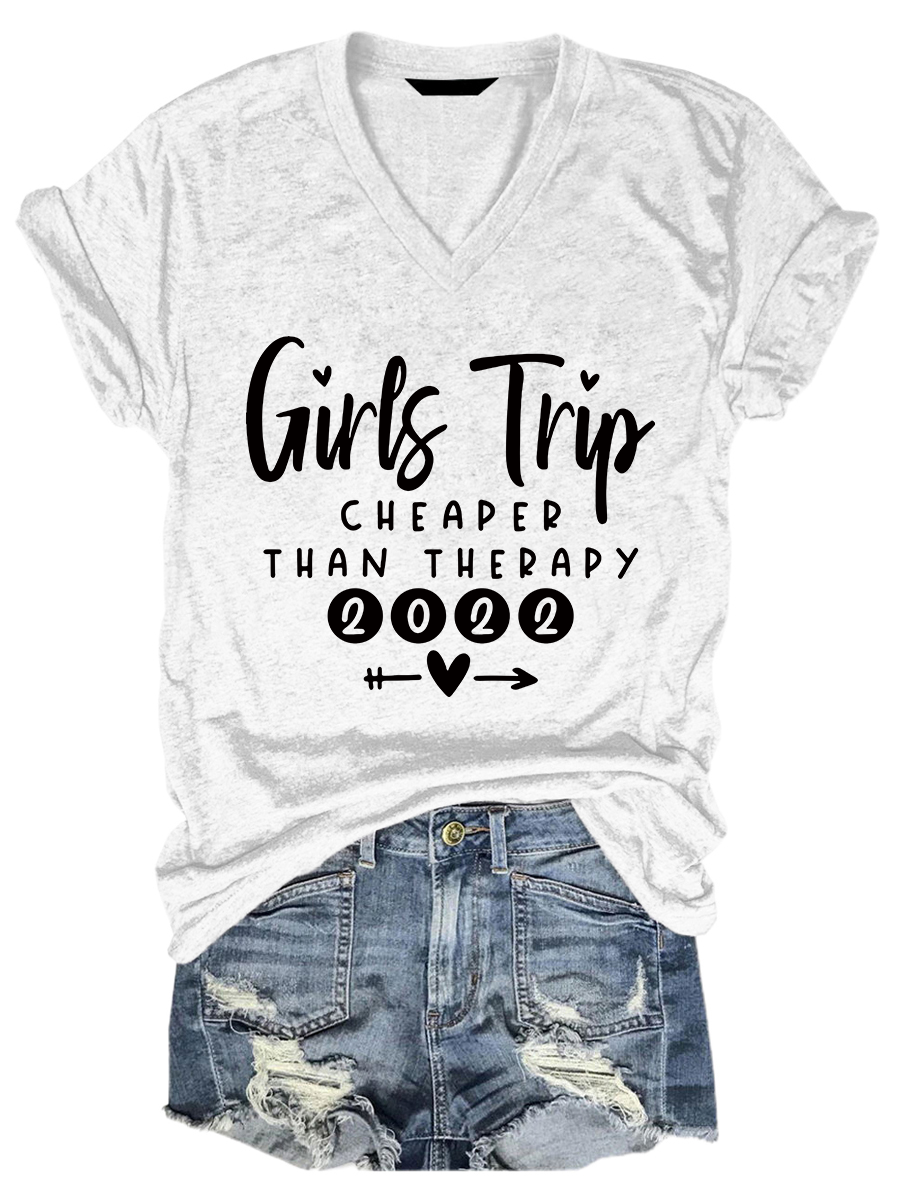New Year Top Girls Trip 2022 Therapy Tee - Outlets Forever