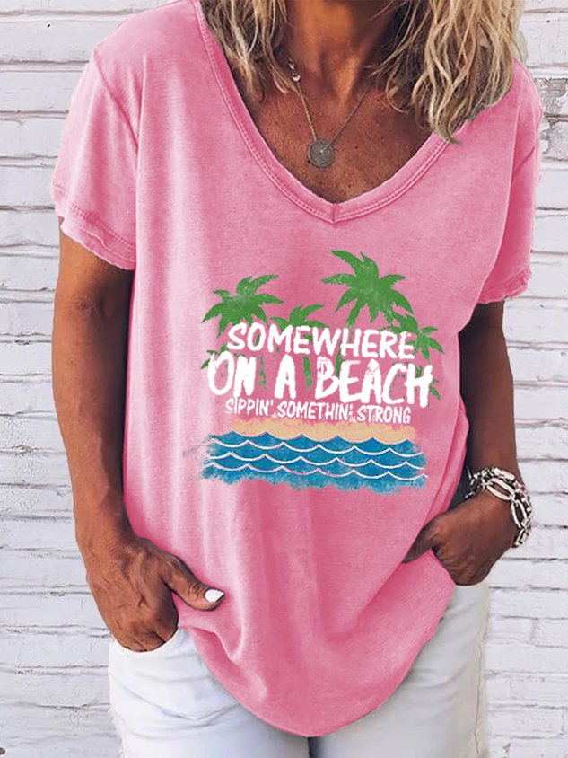 Next   Somewhere On A Beach Tee - Outlets Forever
