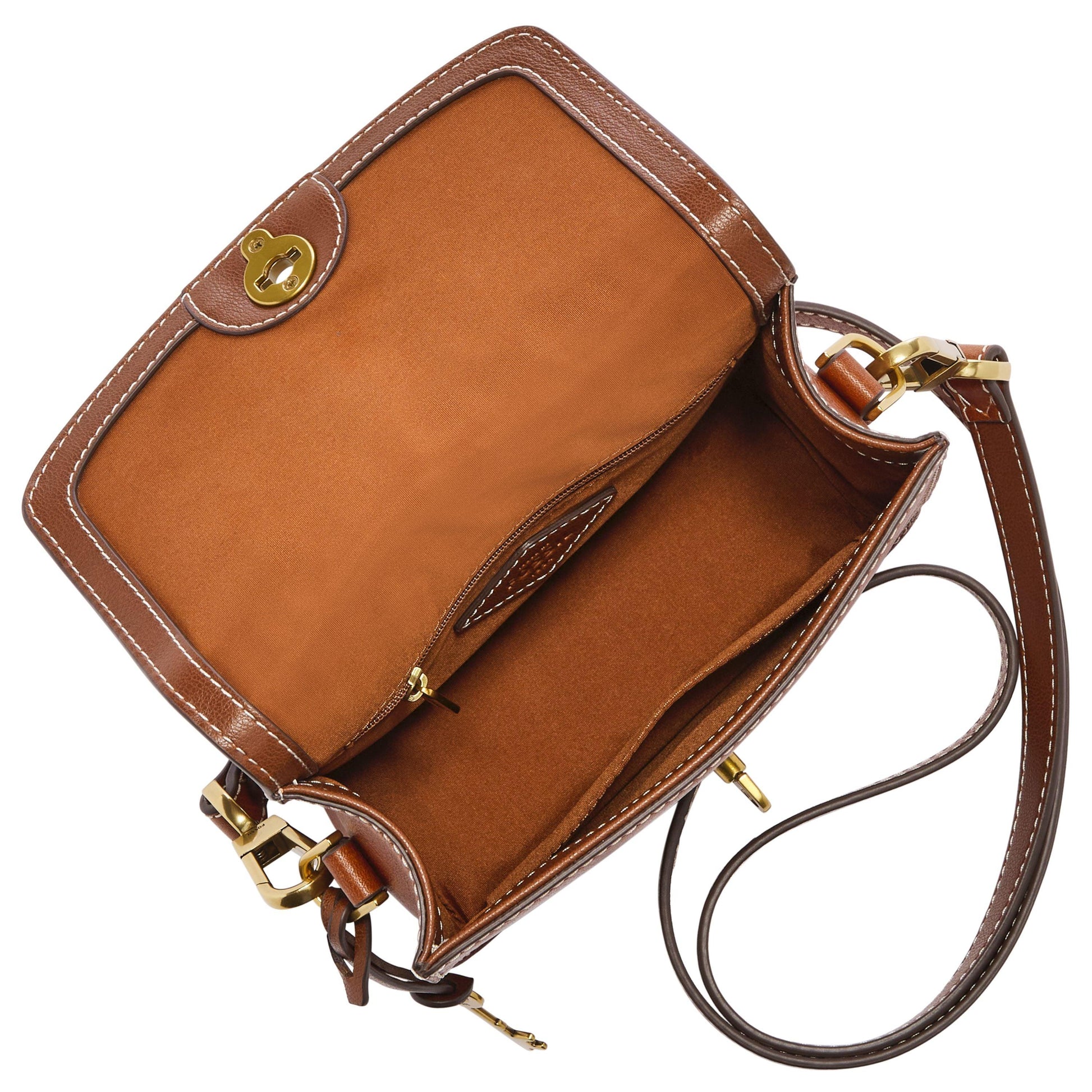 Fossil Women's Ainsley Eco Leather Small Flap Crossbody - CADEAUME