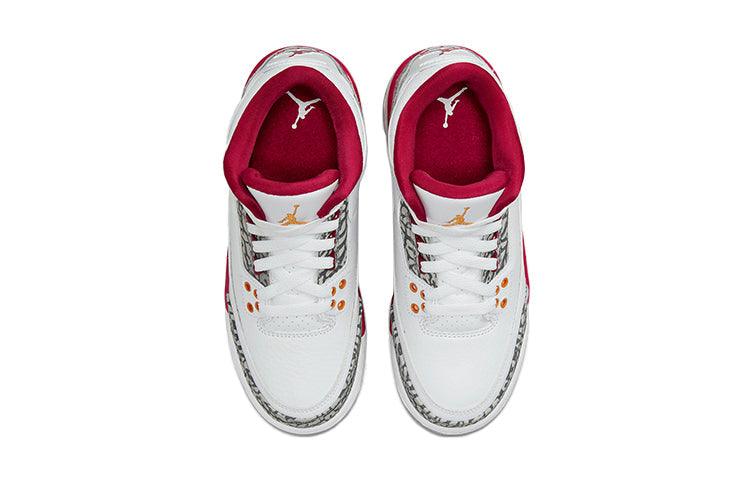 (GS) Air Jordan 3 Retro 'Cardinal Red' 398614-126 - CADEAUME
