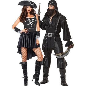 Halloween Cyclops pirate suit split size men's female pirate costume couple