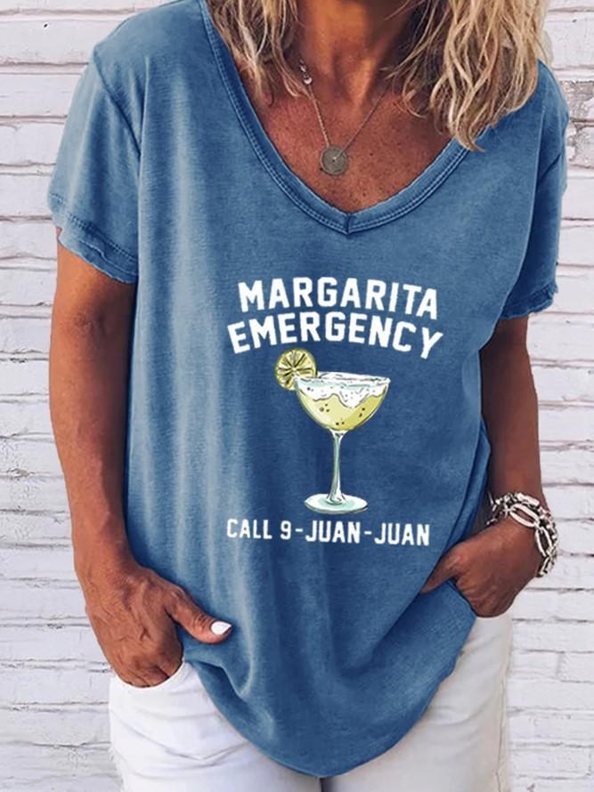 Margarita Emergency Call 9-Juan-Juan Women's T-shirt - Outlets Forever