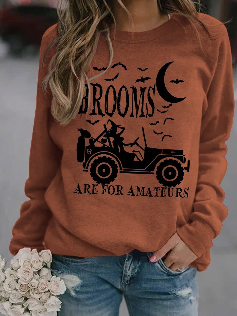 Women's  Brooms Are For Amateurs Sweatshirt - Outlets Forever