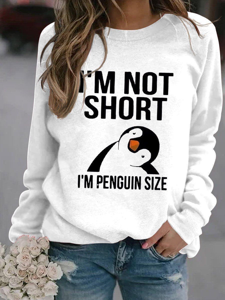 Women's Funny Penguin Long sleeve sweatshirt - Outlets Forever