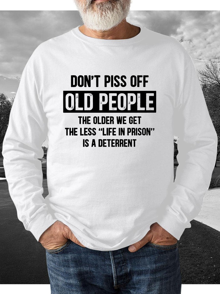 Men's Old People Funny Sweatshirt - Outlets Forever