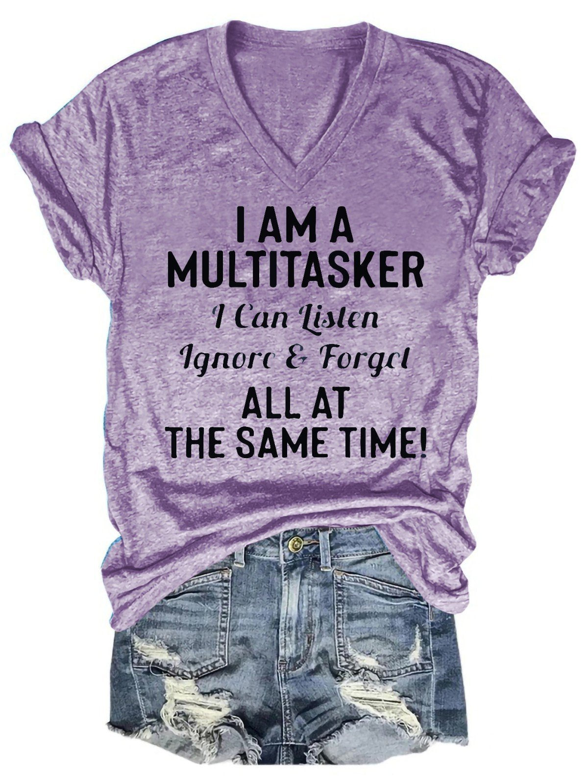 I Am A Multitasker Women's V-Neck T-Shirt - Outlets Forever