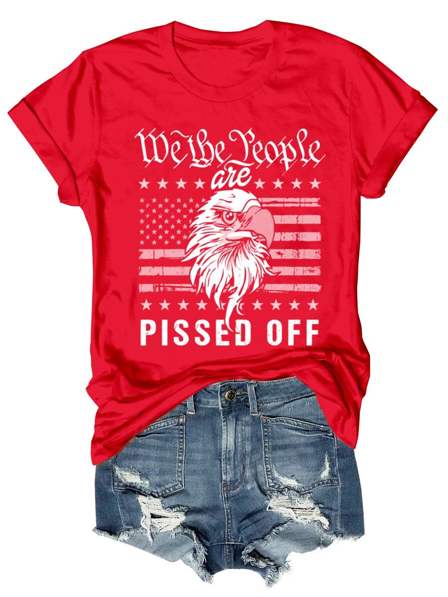 Unisex We The People Are Pissed Off Cotton Tee - Outlets Forever