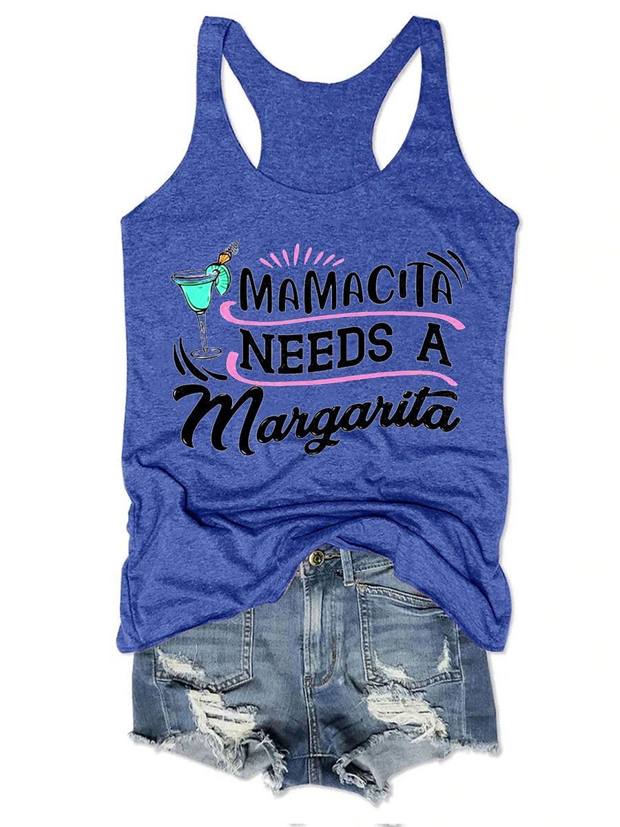 Mamacita Needs A Margarita Women Tank Top - Outlets Forever