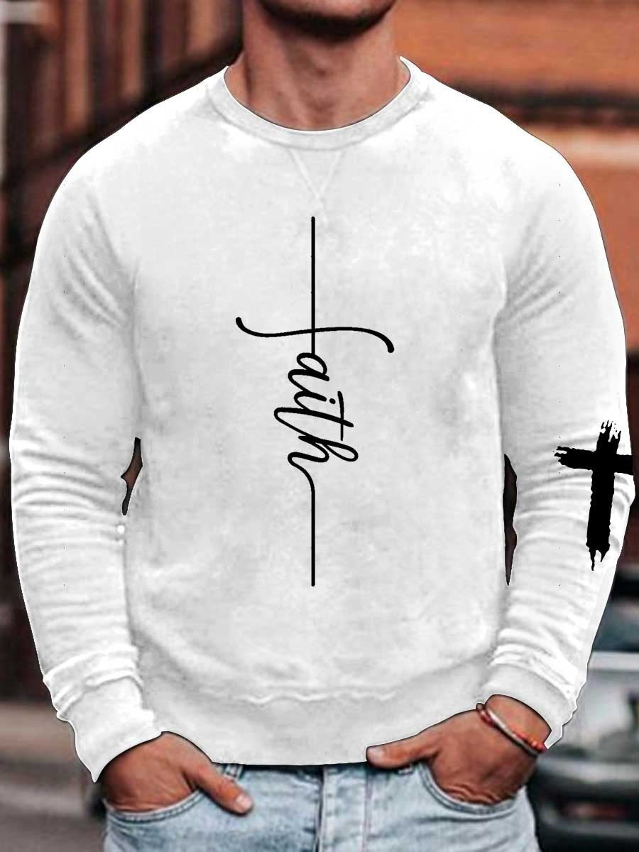 Men's Faith Sweatshirt - Outlets Forever