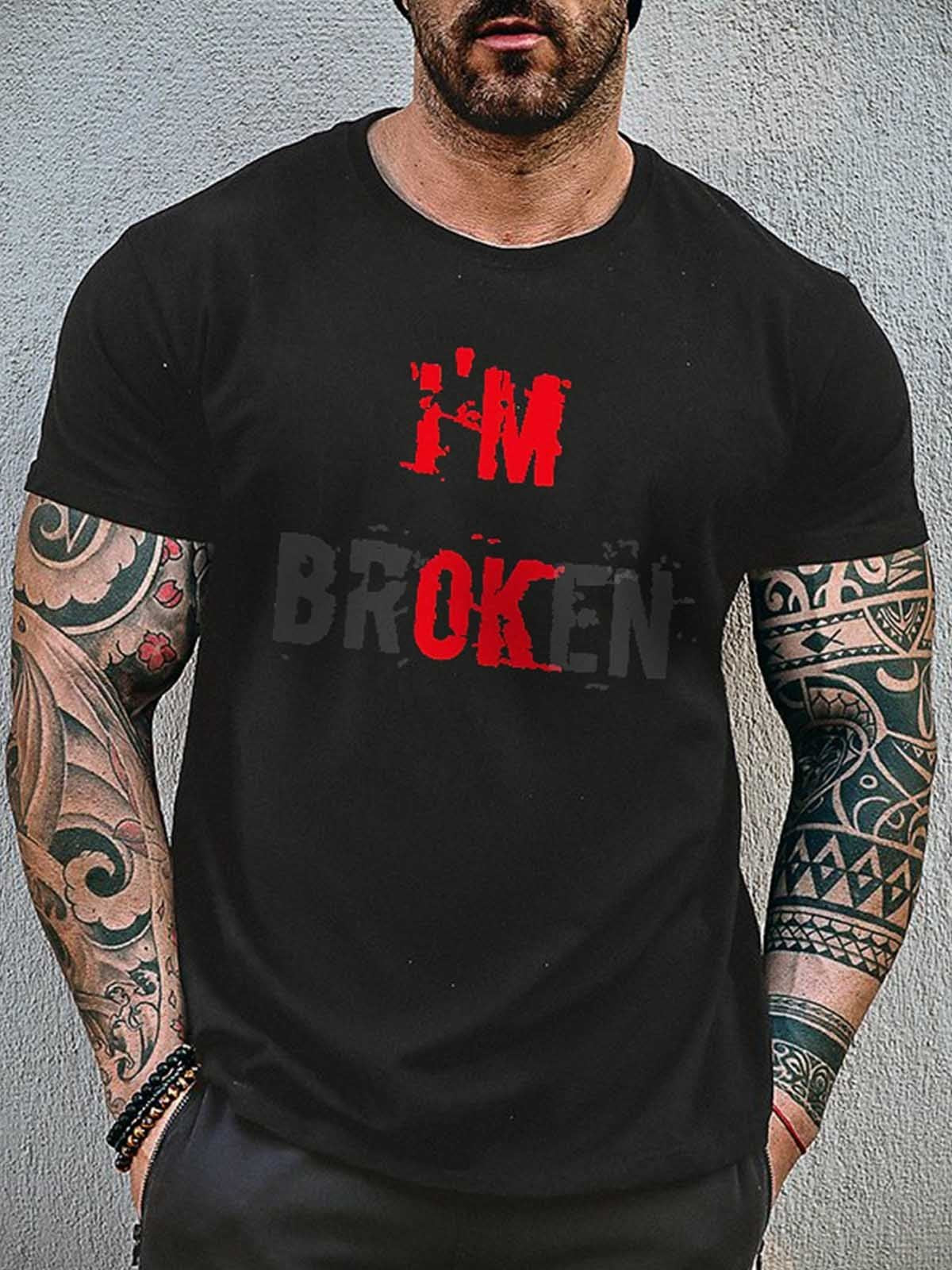Men's I‘m Ok I‘m Broken T-Shirt - Outlets Forever
