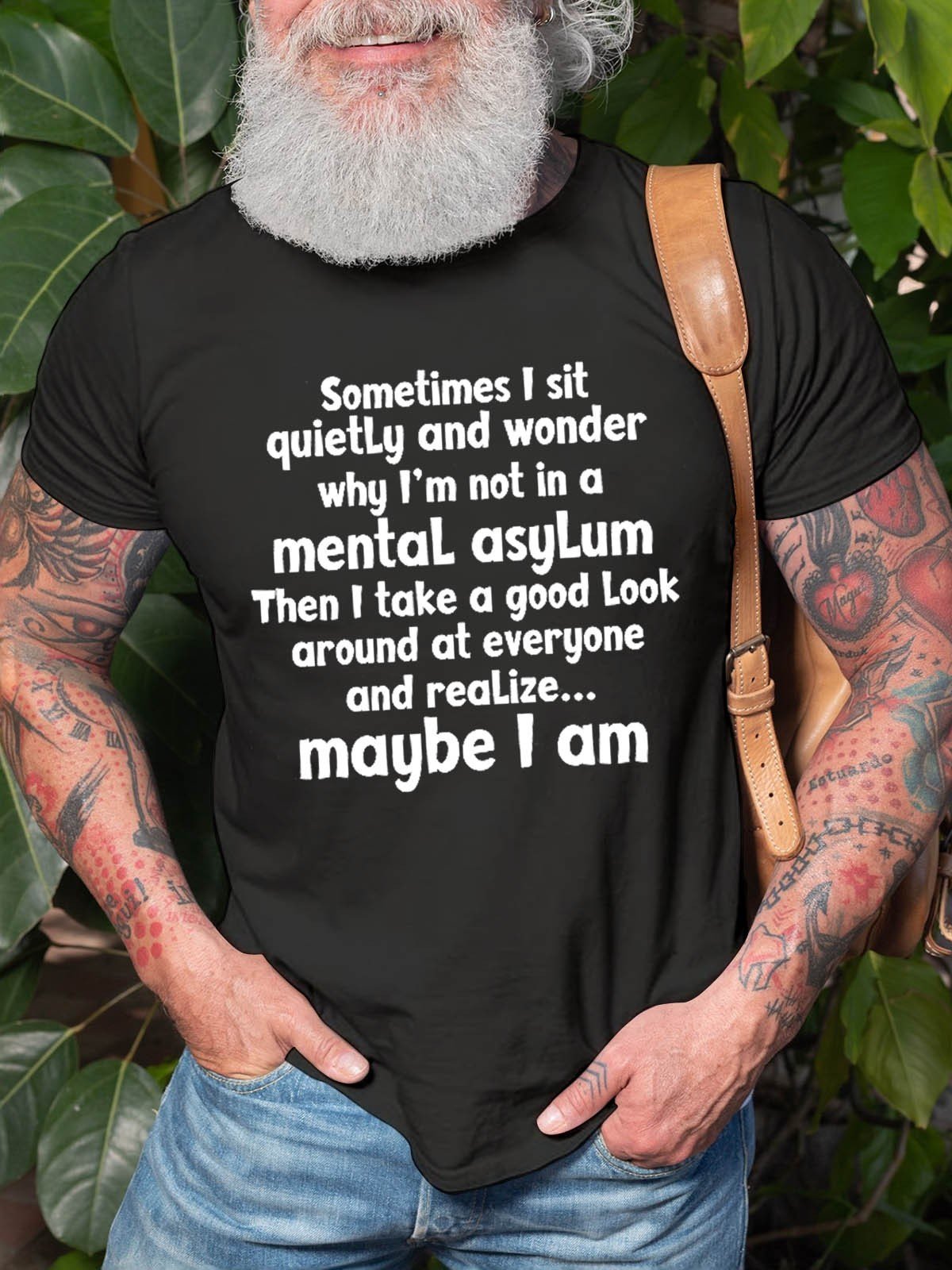 Men's Sometimes I Sit Quietly T-Shirt - Outlets Forever