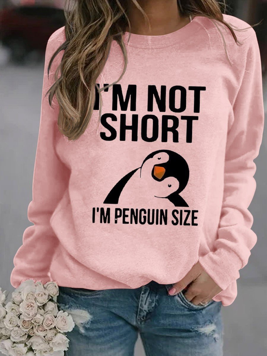 Women's Funny Penguin Long sleeve sweatshirt - Outlets Forever