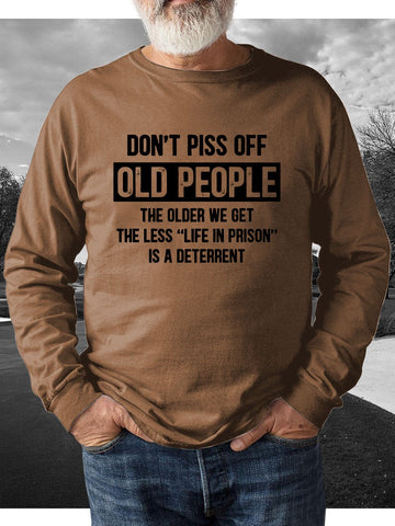 Men's Old People Funny Sweatshirt - Outlets Forever