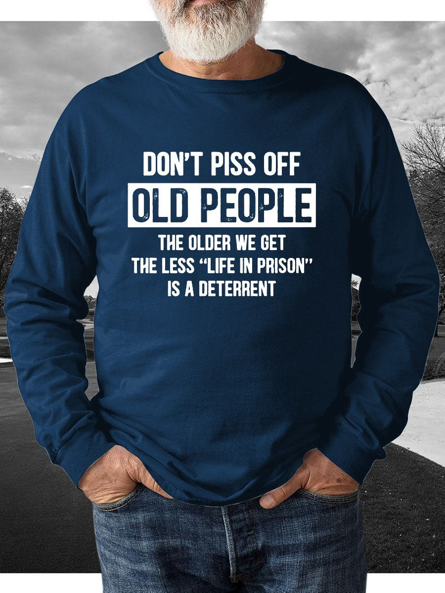 Men's Old People Funny Sweatshirt - Outlets Forever