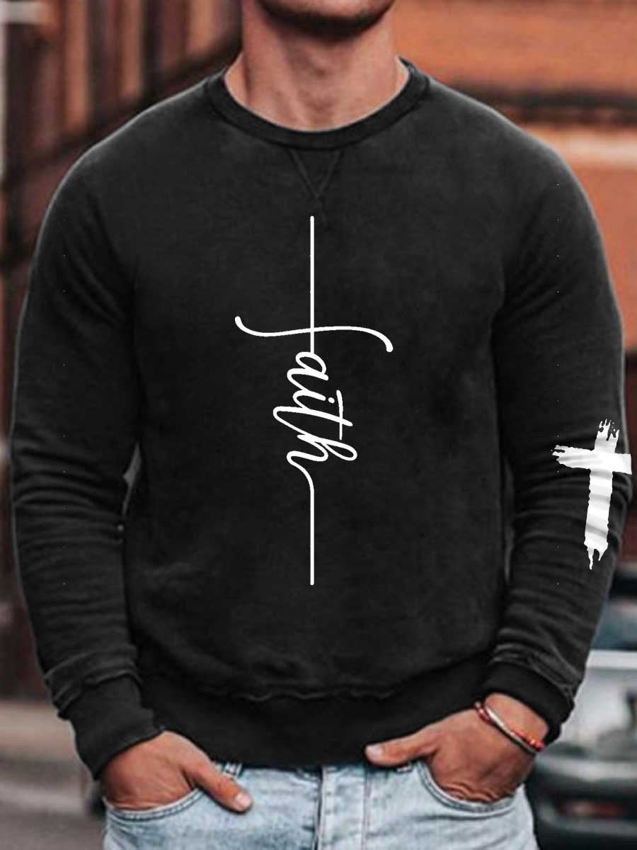 Men's Faith Sweatshirt - Outlets Forever