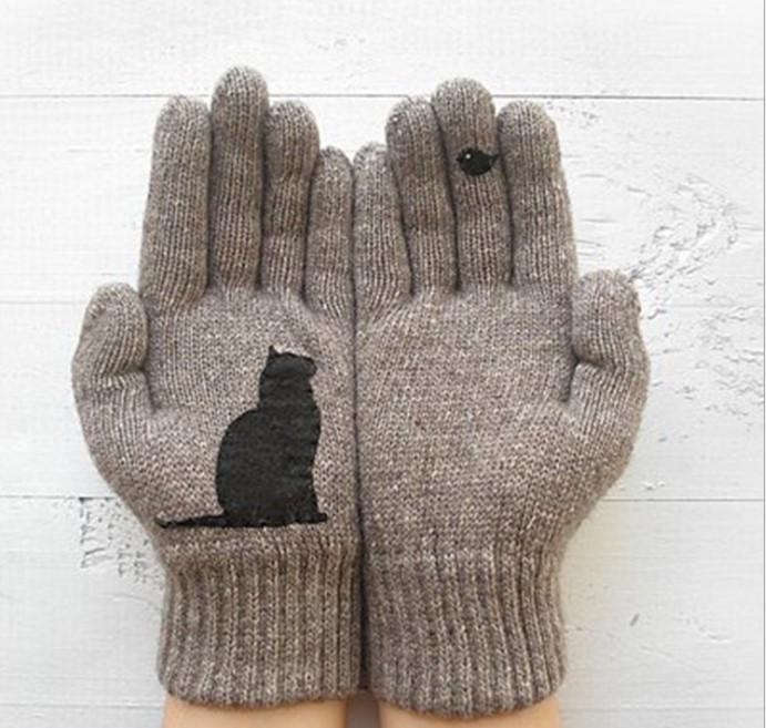 Winter Schöne Tiere Warme Handschuhe & Fausthandschuhe - Outlets Forever